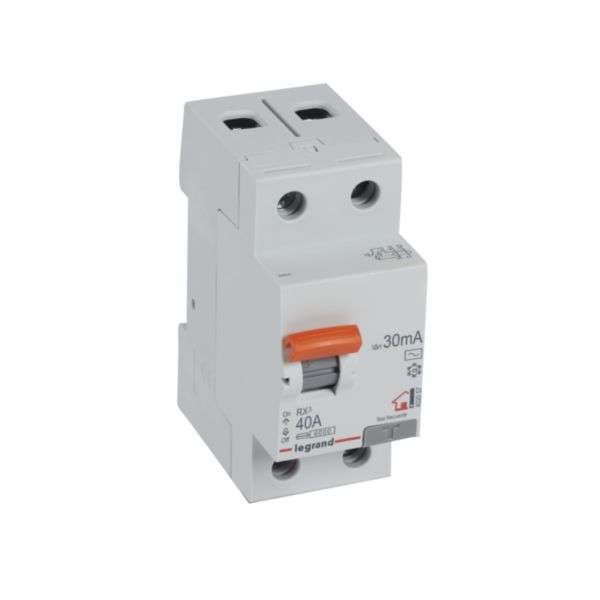 Diferential RX³ - 2P - 230V~ - 30mA- 40A - Tip AC cu referința 402057 de la marca LEGRAND