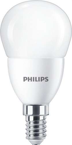 Bec LED sferic CorePro Lustre ND 7-60W E14 827 P48 FR cu referința 31304000 de la marca PHILIPS