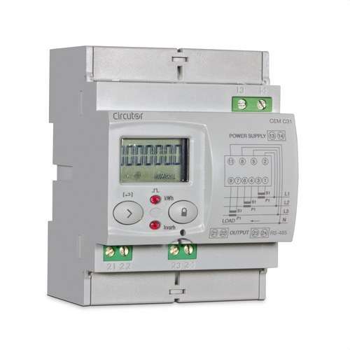 Contor de energie trifazat indirect cu comunicații CEM-C31-485-T1 cu referința Q23521. de la marca CIRCUTOR