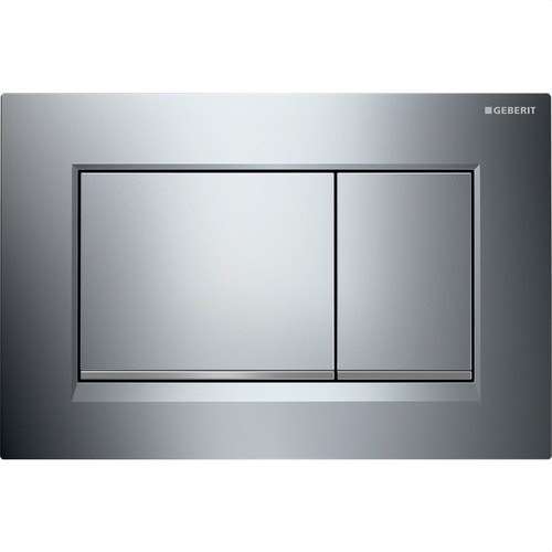 Buton dublu descărcare SIGMA30 cromat lucios cu referința 115.883.KH.1 de la marca GEBERIT