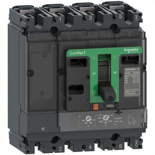 Întrerupător automat ComPacT NSX250N 50kA AC 4P4R 250A TMD cu referința C25N4TM250 de la marca SCHNEIDER ELECTRIC