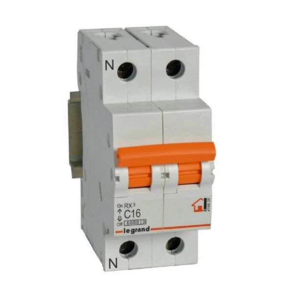 Magnetotermic RX³ - 1P+N - 230V~ - 16A - curbă C cu referința 419926 de la marca LEGRAND