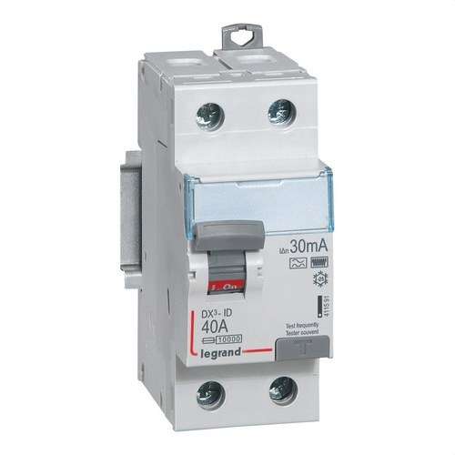 Diferențial DX3 2P 40A 30mA Clasa HPI cu referința 411591 de la marca LEGRAND