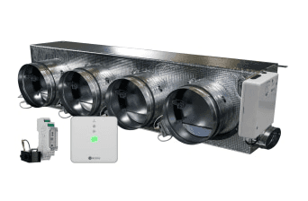 Plenum motorizat Airzone Easyzone 25 Wi-Fi Standard + VMC AZC25MELST01S4 pentru Mitsubishi Electric – 4 ieșiri Ø200 mm (capacitate redusă) cu referința AZC25MELST01S4 de la marca AIRZONE