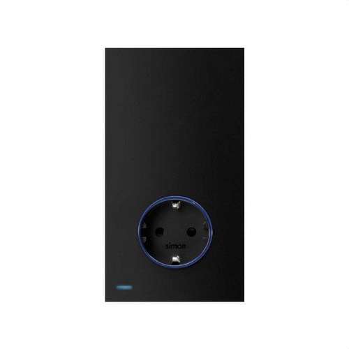 Kit complet pentru 1 element cu 1 priză schuko HUB PRO Simon iO negru mat Simon 100 cu referința 10032108-238 de la marca SIMON
