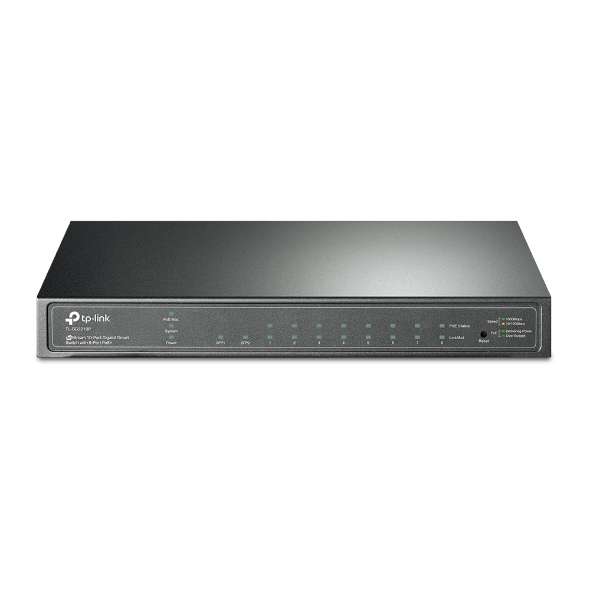 Comutator inteligent Gigabit cu 10 porturi JetStream cu PoE+ pe 8 porturi cu referința TL-SG2210P de la marca TP-LINK