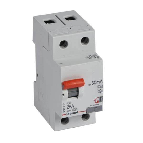 Diferential RX³ - 2P - 230V~ - 30mA - 25A - Tip A cu referința 402059 de la marca LEGRAND
