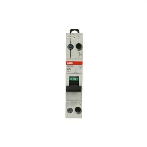 Întrerupător automat SN201L-C6 1P+N 6A Curbă C 4,5kA cu referința 2CSS245101R0064 de la marca ABB