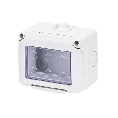 Cutie de suprafață pentru mecanisme SYSTEM 3 module IP55 cu referința GW27043 de la marca GEWISS