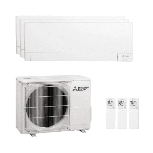 Aparat de aer condiționat 3 în 1 cu wifi Mitsubishi MSZ-AY 2,5 kW 9000 BTU cu referința MSZAY-252525-54 de la marca MITSUBISHI