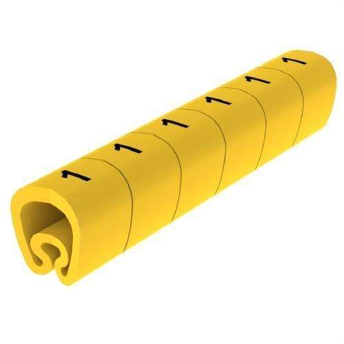 Marcatori pre-tăiați galbeni Ø18 PVC plastifiați cu referința 1813-1 de la marca UNEX