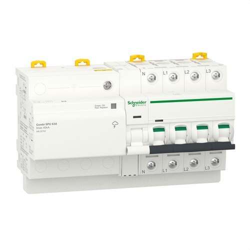 Limitator de supratensiuni tranzitorii și permanente IGA Acti9 Combi SPU 3P+N 63A cu referința A9L20763 de la marca SCHNEIDER ELECTRIC