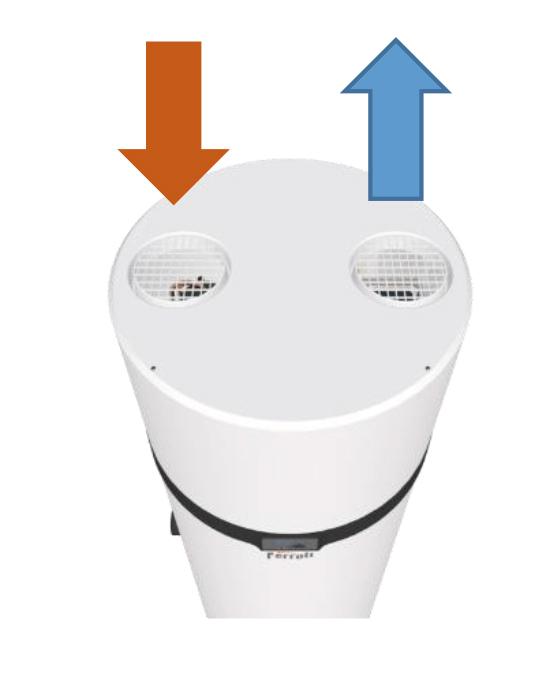 Pompă de căldură pentru ACS cu wifi Ferroli EGEA TECH LT 260 litri cu referința 2CP0025F de la marca FERROLI