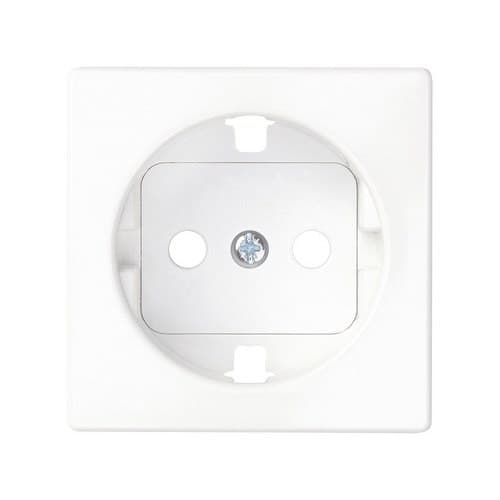 Capac cu dispozitiv de siguranță pentru baza de priză schuko alb Simon 82 cu referința 82041-30 de la marca SIMON
