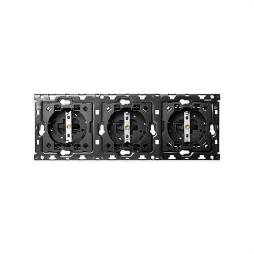 Kit back pentru 3 elemente cu 3 prize schuko Simon 100 cu referința 10010302-039 de la marca SIMON