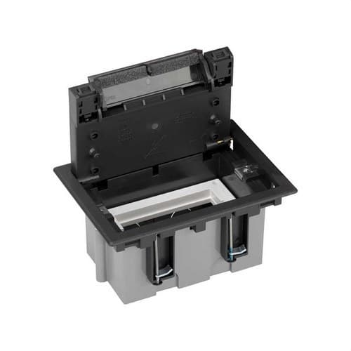 Cutie de pardoseală reglabilă pentru 2 elemente în instalație de podea tehnică grafit Simon 500 Cima cu referința 52050101-038 de la marca SIMON