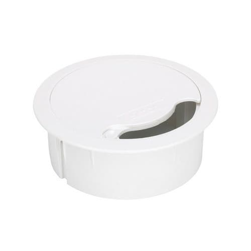 Priză de cablu pentru instalare pe podea tehnică sau mobilier alb Simon 500 Cima cu referința 52055000-030 de la marca SIMON