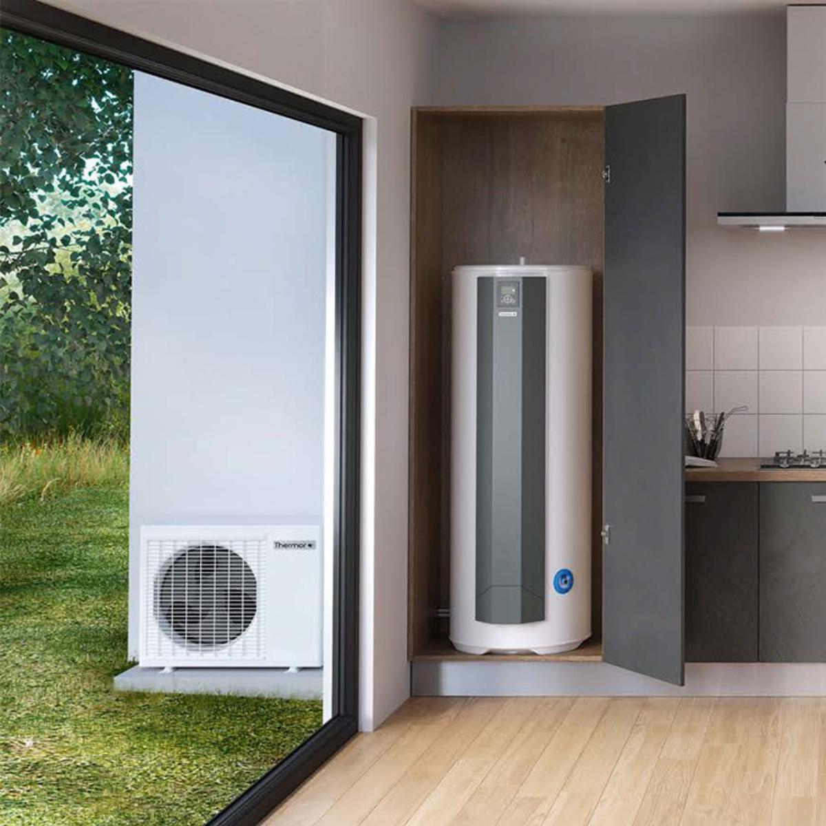 Pompă de căldură pentru ACM Thermor Aéromax Split de 270 litri cu referința 602120 de la marca THERMOR