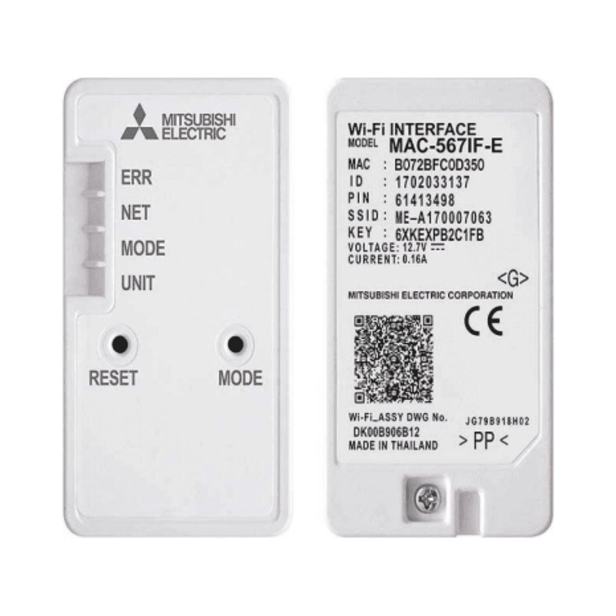 Controler WiFi pentru aer condiționat Mitsubishi MAC-587IF cu referința MAC-587IF-E de la marca MITSUBISHI