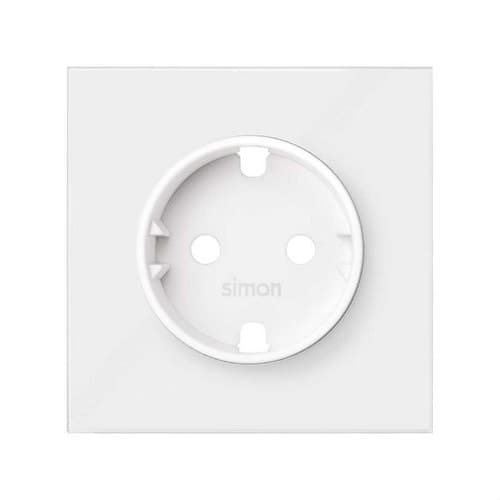Capac pentru baza de priză schuko alb mat Simon 100 cu referința 10000041-230 de la marca SIMON