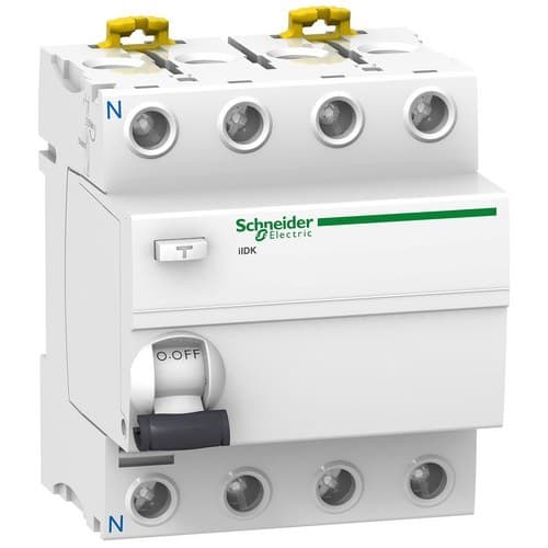 Disjunctor diferențial ID-K 4P 25A 300mA Clasa AC cu referința A9Z06425 de la marca SCHNEIDER ELECTRIC