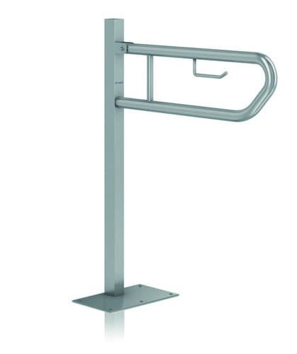 Bară de sprijin rabatabilă 750mm cu coloană din oțel alb cu referința GW11 09 03 00 de la marca GENWEC