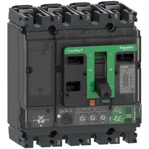 Întrerupător automat ComPacT NSX160F 36kA AC 4P4R 160A Micrologic 4.2 cu referința C16F44V160 de la marca SCHNEIDER ELECTRIC