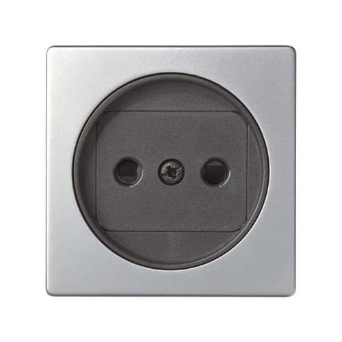 Capac cu dispozitiv de siguranță pentru baza priză bipolară aluminiu Simon 82 cu referința 82040-33 de la marca SIMON