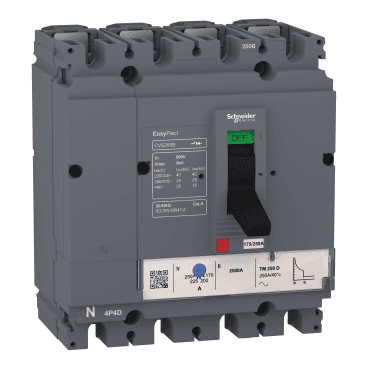 Întrerupător automat Easypact CVS160B TM160D 4P/4R cu referința LV516323 de la marca SCHNEIDER ELECTRIC
