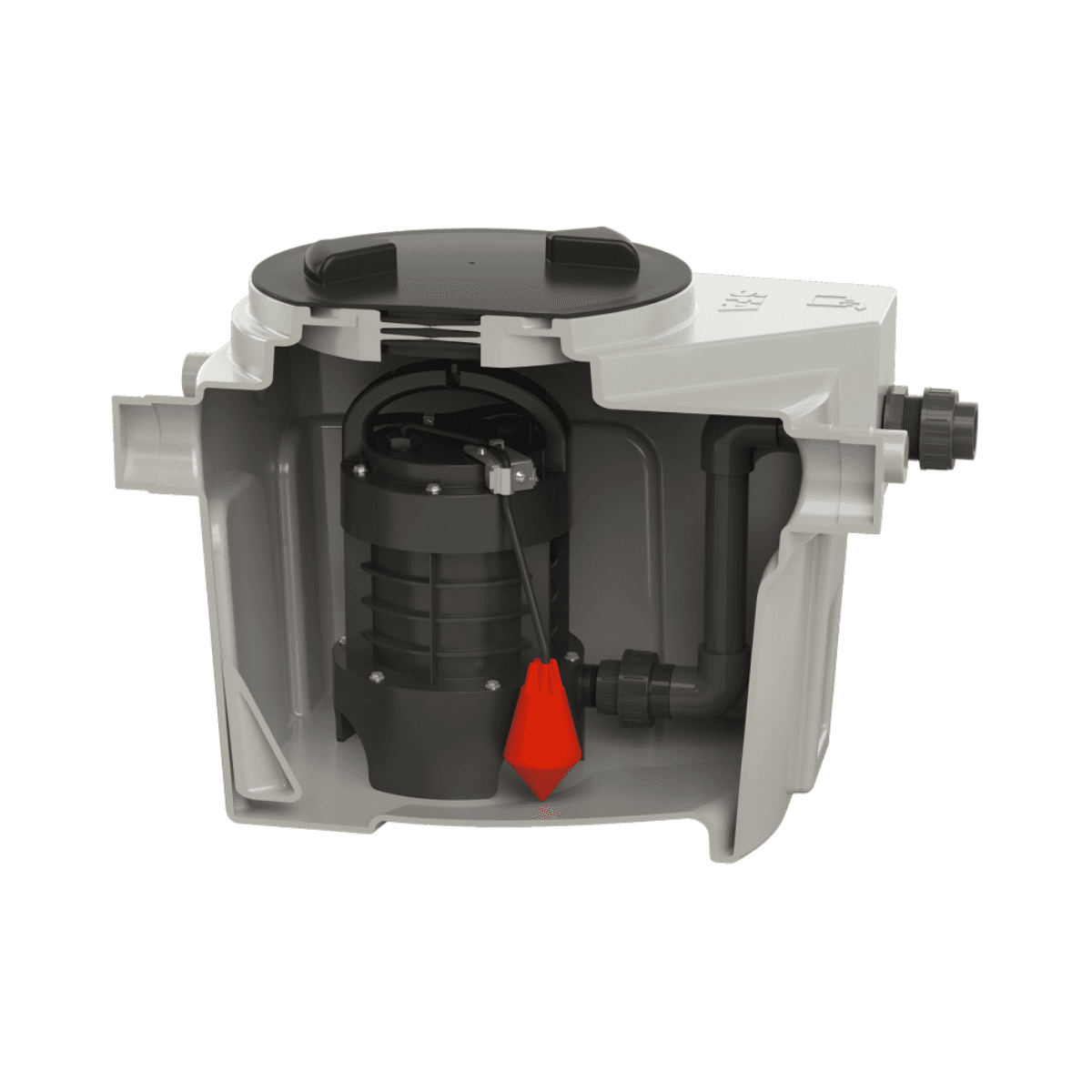 Stație de pompare SFA Sanifos 110 - Versiune cu tocător cu referința 009FOS110TM de la marca SFA SANITRIT