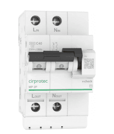 Protector permanent de supratensiune Cirprotec V-CHECK MINI 4P 10 A cu referința 79706111 de la marca CIRPROTEC
