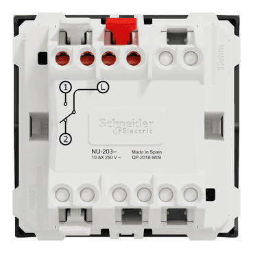 Comutator cu 2 module antracit New Unica cu referința NU320354 de la marca SCHNEIDER ELECTRIC