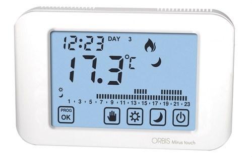 Termostat wireless cu ecran tactil Orbis MIRUS TOUCH cu referința OB325300 de la marca ORBIS