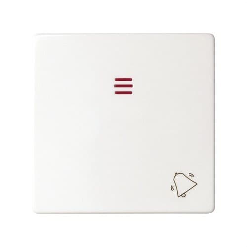 Teclă individuală cu vizor și gravură clopot alb Simon 82 cu referința 82015-30 de la marca SIMON