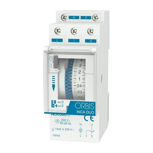 Comutator orar analog INCA DUO D 230V cu referința OB330132 de la marca ORBIS