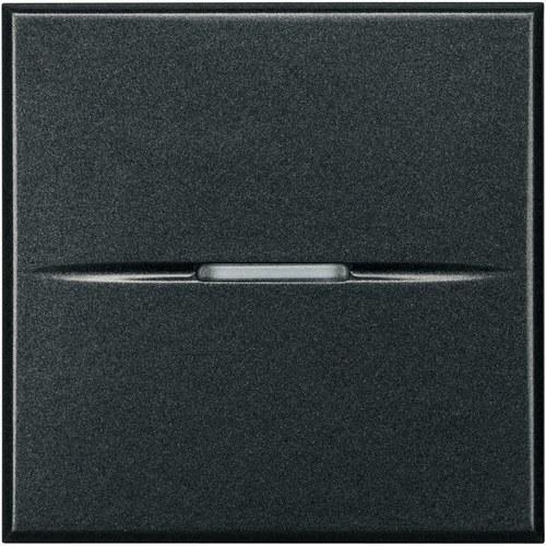 Conector axial iluminat cu bornă cu șurub 2 module antracit Axolute cu referința HS4004/2 de la marca BTICINO