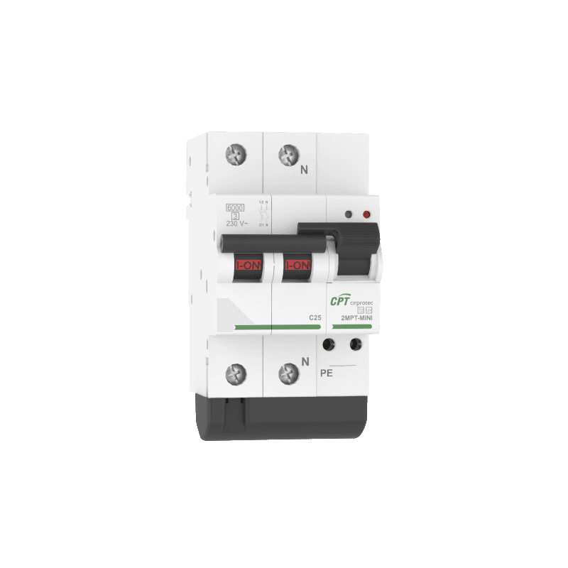 Protector împotriva supratensiunilor permanente V-CHECK MPT MINI 2MPT 20A cu referința 77706514 de la marca CIRPROTEC