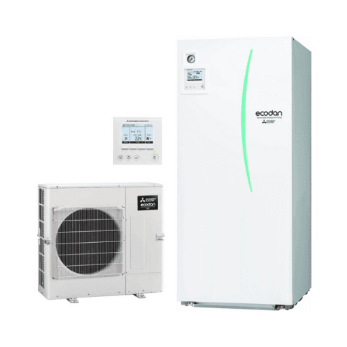 Mitsubishi ECODAN ECO Inverter 8 kW 200 Liter Aerothermal Set with reference ECODANECO8-200 from the brand MITSUBISHI