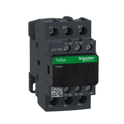 Contactor 32A 1 NO/1 NC 24V 50-60HZ with reference LC1D32B7 from the brand SCHNEIDER ELECTRIC
