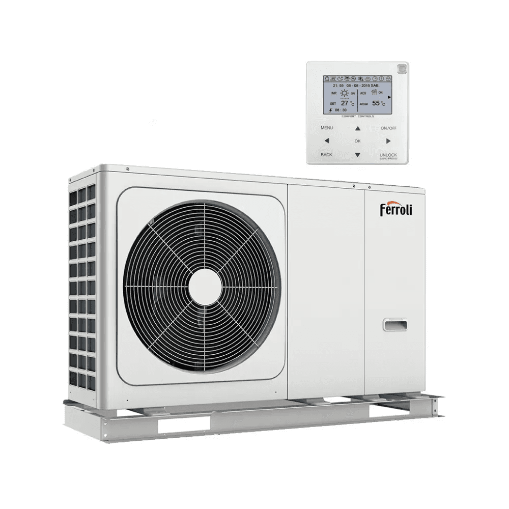 Ferroli OMNIA M 3.2 12 kW monobloc air source heat pump with reference 2CP000EF from the brand FERROLI