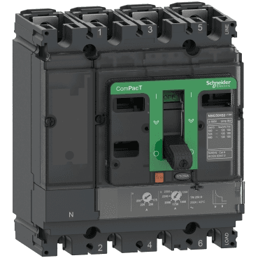 Întrerupător automat ComPacT NSX100F 36kA AC 4P4R 80A TMD cu referința C10F4TM080 de la marca SCHNEIDER ELECTRIC
