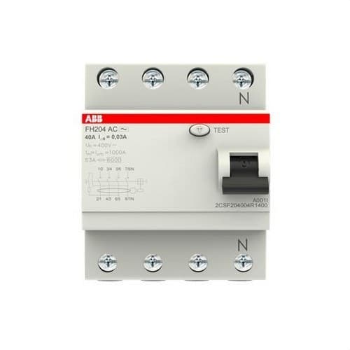 Diferențial 4P 40A Clasa AC 30mA cu referința 2CSF204004R1400 de la marca ABB