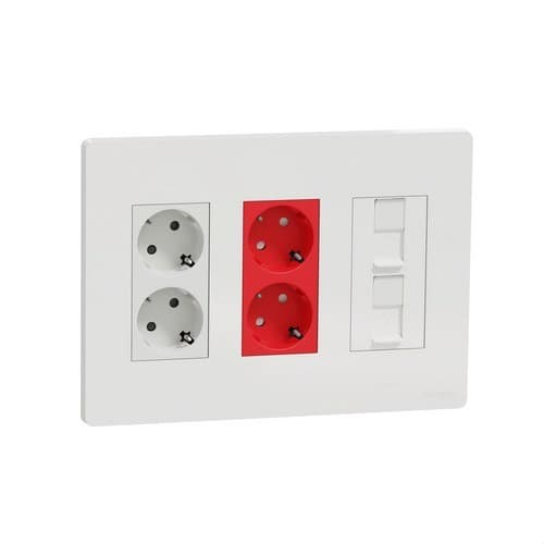 Kit stație de lucru 3 coloane Schneider Electric New Unica System+ cu referința NU113118 de la marca SCHNEIDER ELECTRIC
