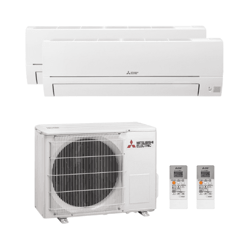 Aparat de aer condiționat 2 în 1 cu WiFi Mitsubishi MXZ HR 2,5 kW + 3,5 kW cu referința MXZ-HR2-253550 de la marca MITSUBISHI
