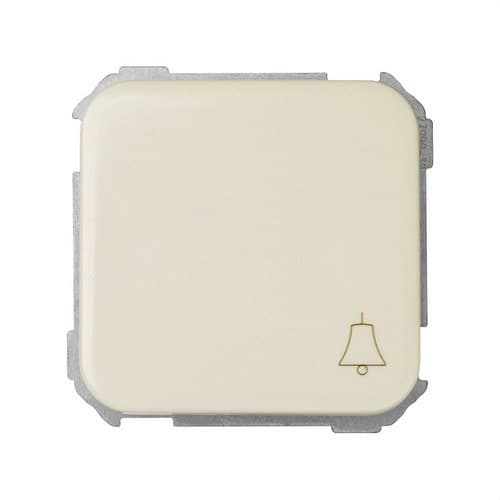 Buton cu gravură clopoțel și sistem de conectare rapidă fildeș Simon 31 cu referința 31650-31 de la marca SIMON