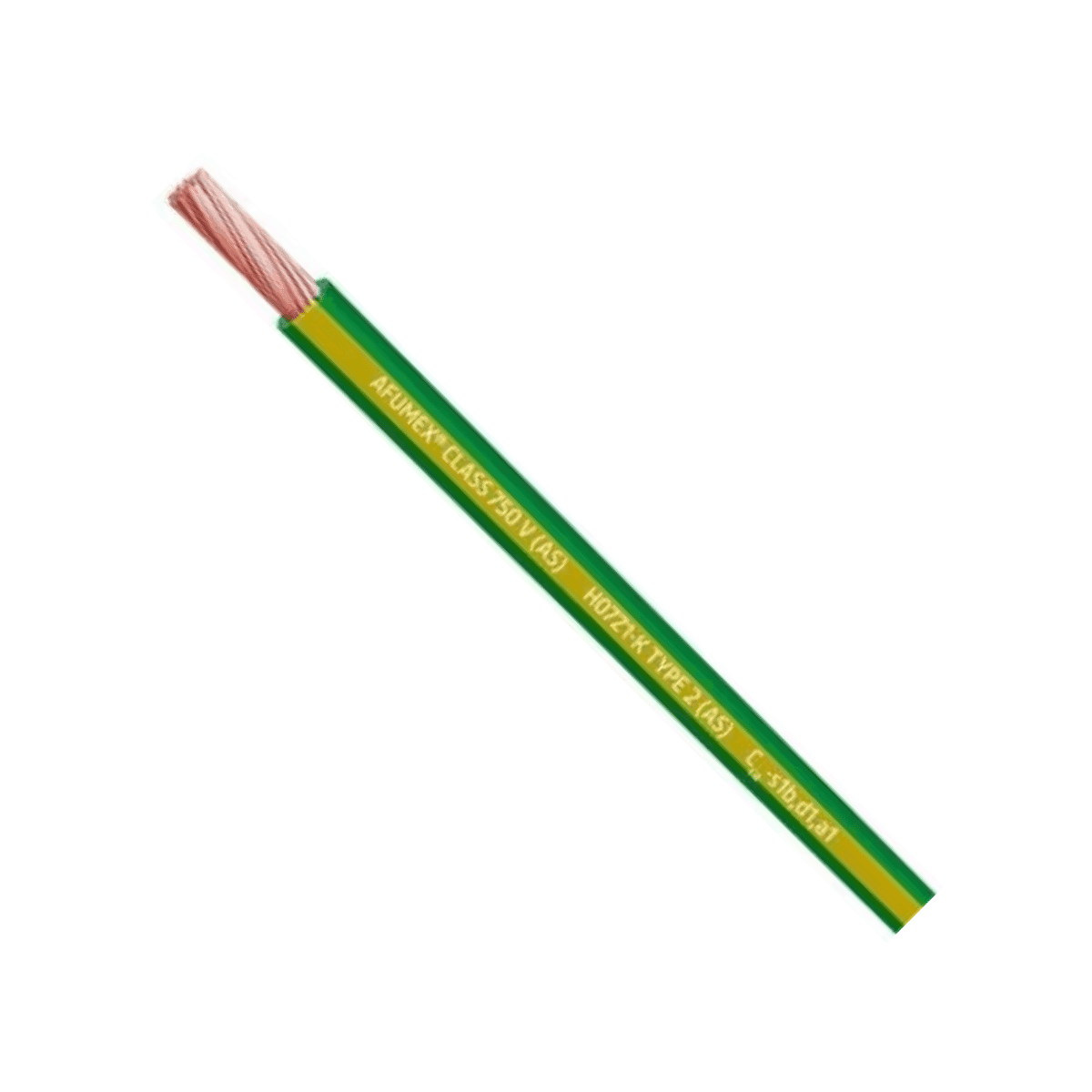 Afumex Cable H07Z1-K AS 750 1x2.5mm2 Yellow-Green - Box of 200 Metres with reference 20193983 from the brand PRYSMIAN