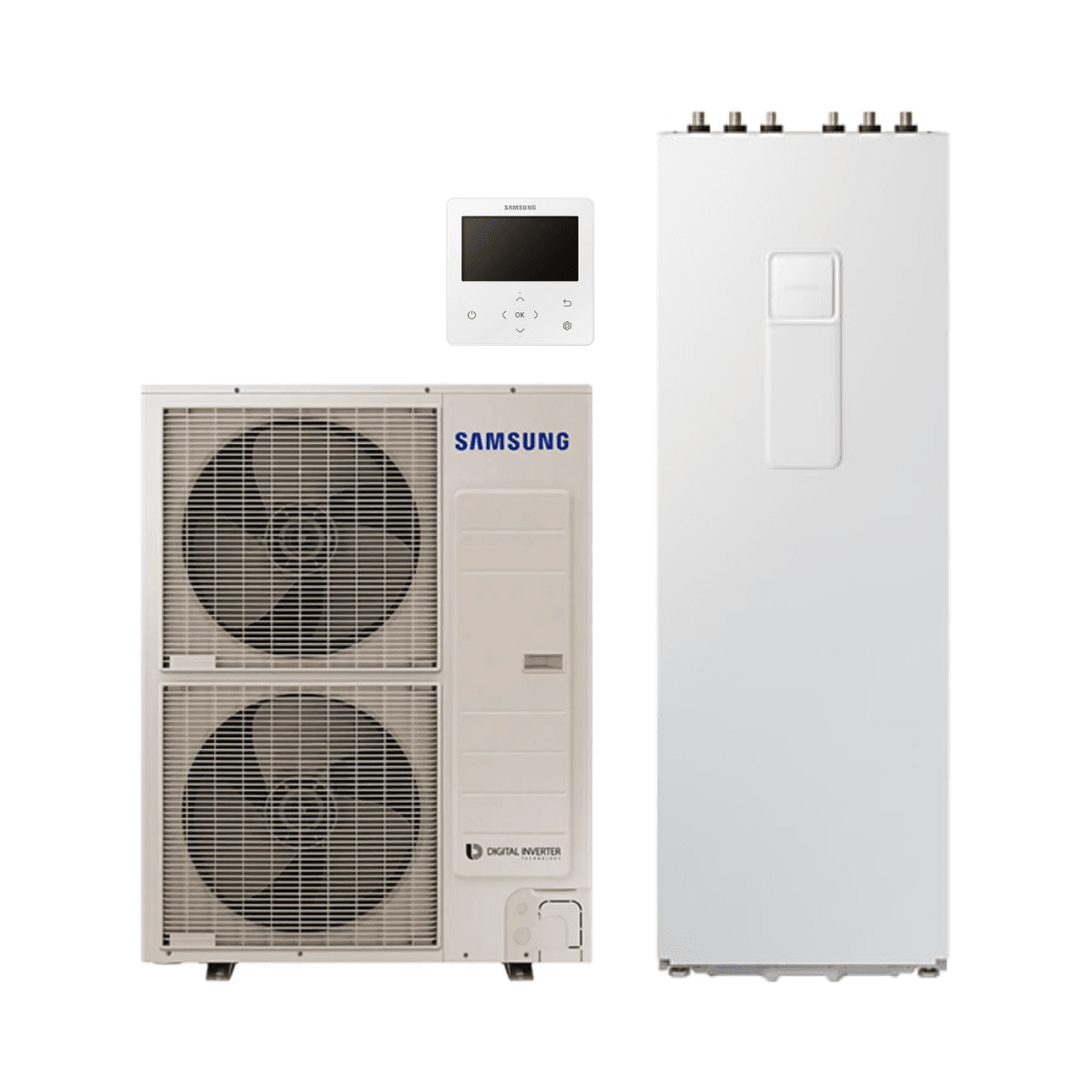 Set aerotermal Samsung ClimateHub EHS Mono R32 16 kW 260 litri cu referința SAMEHSMONOR2316260 de la marca SAMSUNG