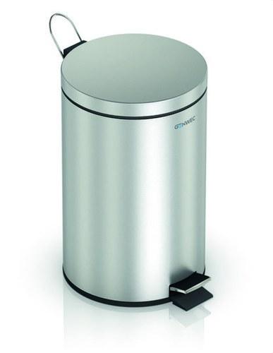 Coș de gunoi cu pedală de 3L inox satinat cu referința GW06 01 04 01 de la marca GENWEC