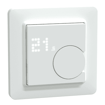 Termostat conectat cu fir Schneider Electric Wiser cu referința CFMT02ZB de la marca SCHNEIDER ELECTRIC