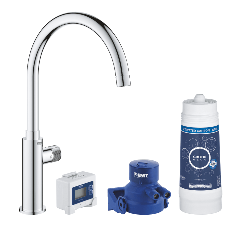 Starter kit - Baterie de bucătărie monocomandă Grohe Blue cu referința 30387000 de la marca GROHE